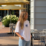 Oversized NY Graphic T Shirt with Casual Street Style