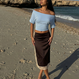Elegant High Waist Midi Pencil Skirt Minimalist Style