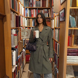 Belted Double Breasted Trench Coat with Tailored Fit
