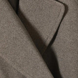 Oversized Double-Breasted Wool Overcoat with Lapel Collar