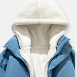 Luxury Winter Puffer Hooded Jacket with Plush Inner Lining