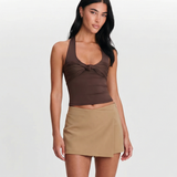High Waist Minimalist Mini Skort Casual Summer Essential