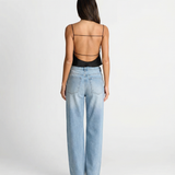 High Waist Straight Leg Classic Denim Jeans