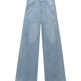 High Waist Classic Wide Leg Denim Jeans