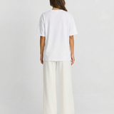 Oversized Graphic T Shirt with Artistic Portrait Print