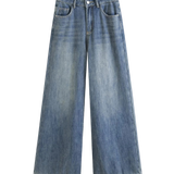 High Waist Loose Wide Leg Denim Jeans