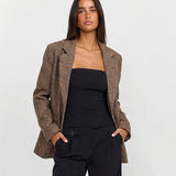 Classic Tailored Tweed Blazer