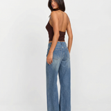 High Waist Loose Wide Leg Denim Jeans