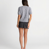 Soft Knit Short Sleeve Sweater Top for Everyday Comfort