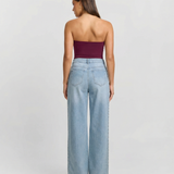 High Waist Classic Wide Leg Denim Jeans
