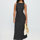 Orizelle | Polka Dot Sleeveless Midi Dress