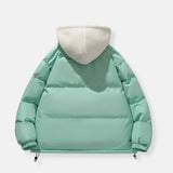 Luxury Winter Puffer Hooded Jacket with Plush Inner Lining