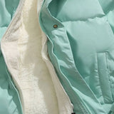 Luxury Winter Puffer Hooded Jacket with Plush Inner Lining