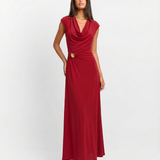 Elegant V-Neck Sleeveless Maxi Dress for Effortless Evening Glamour