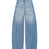 High Waist Relaxed Fit Light Wash Denim Jeans