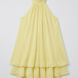 Halterneck Chiffon Mini Dress