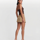 High Waist Minimalist Mini Skort Casual Summer Essential