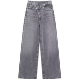 High Waist Classic Cropped Wide Leg Denim Jeans