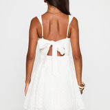 Orizelle | White Broderie Anglaise Mini Dress
