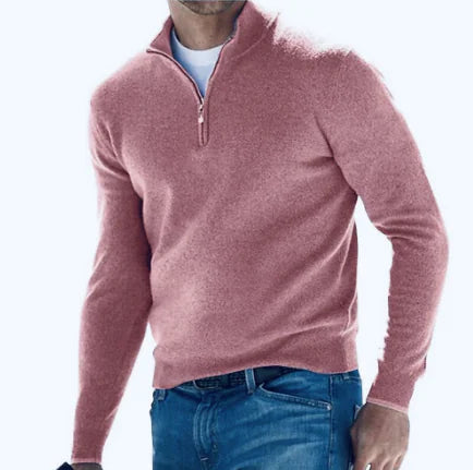 Orizelle | Men's Soft-Knit Quarter Zip Jumper - Costello Golf Pullover