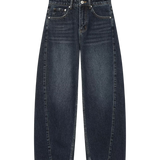 High Waist Straight Leg Classic Denim Jeans