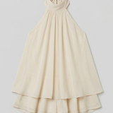 Halterneck Chiffon Mini Dress