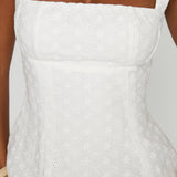 Orizelle | White Broderie Anglaise Mini Dress