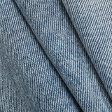 Asymmetric High-Waisted Straight-Leg Jeans in Light Wash Denim