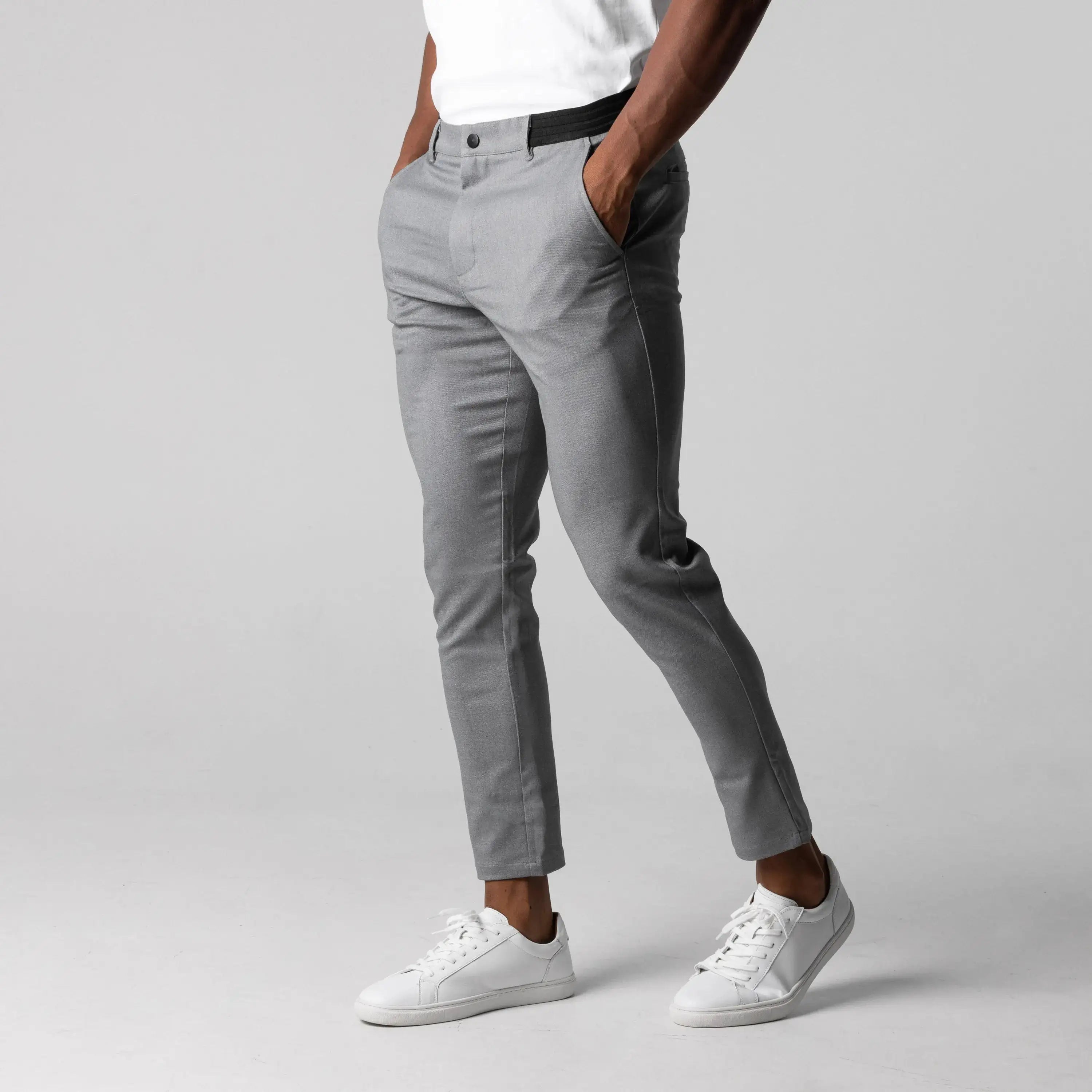 Orizelle |  Men's 4-Way Stretch Slim Fit Chinos