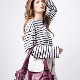 Classic Multi-Pocket Shoulder Bag with Adjustable Strap