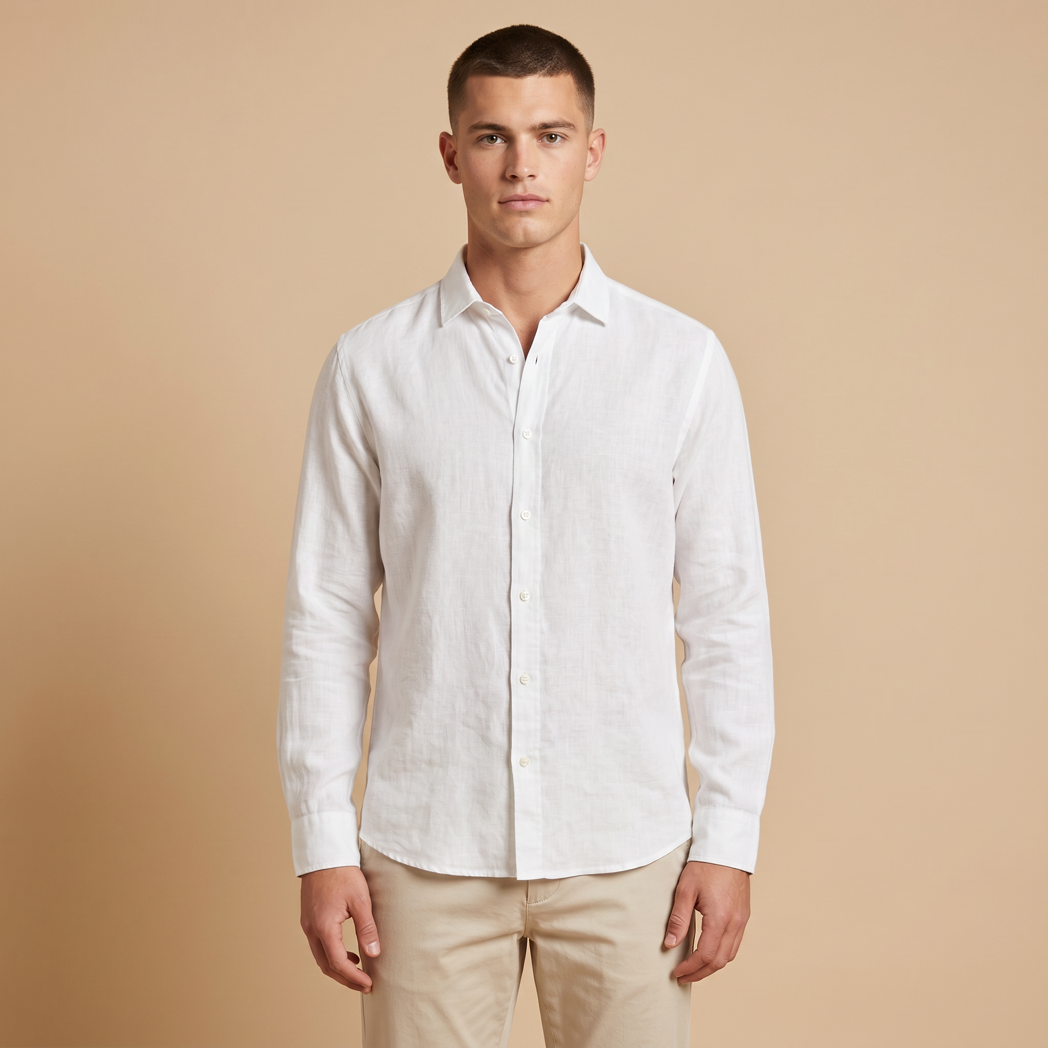 Men's Premium Pure Linen Shirt - Slim Fit