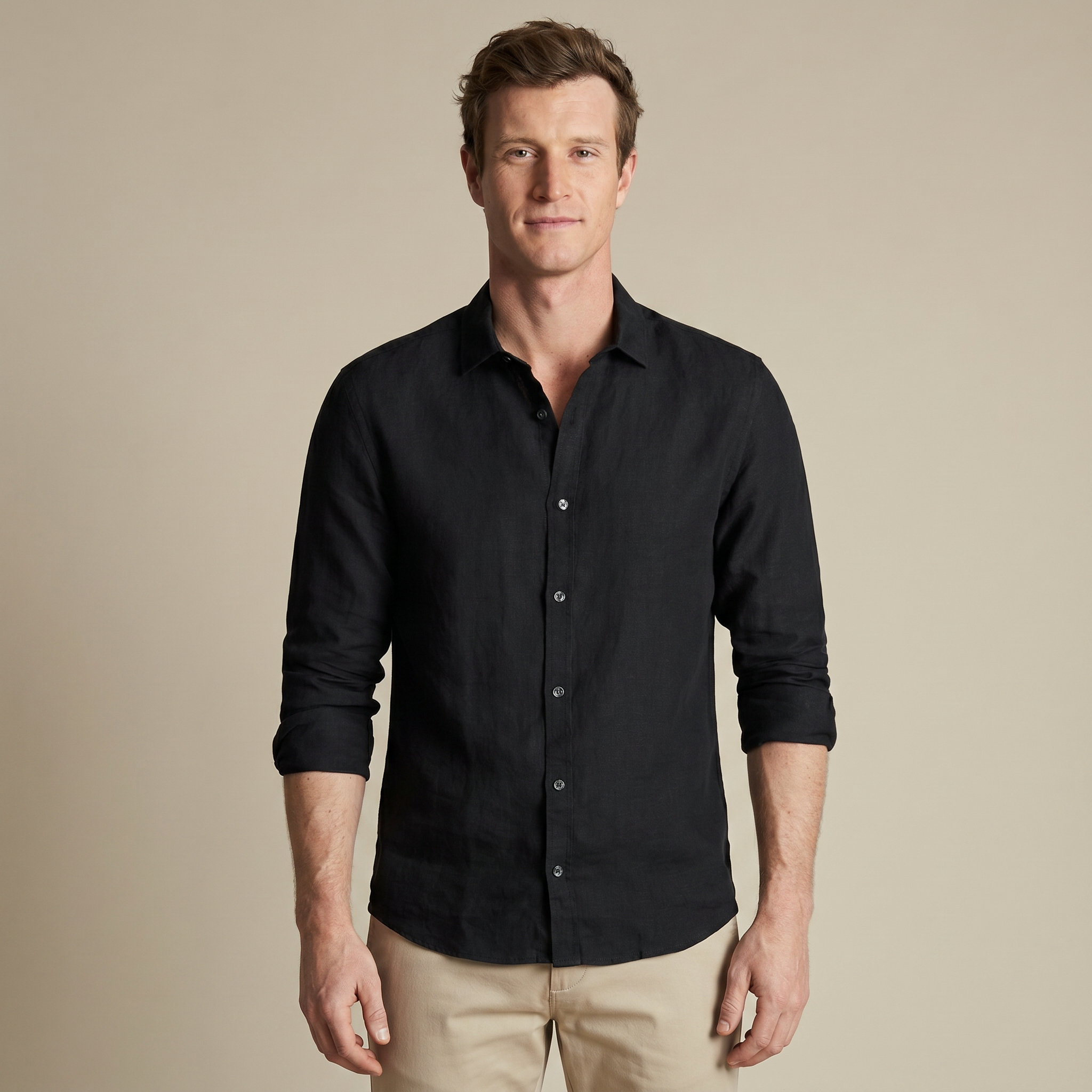 Men's Premium Pure Linen Shirt - Slim Fit