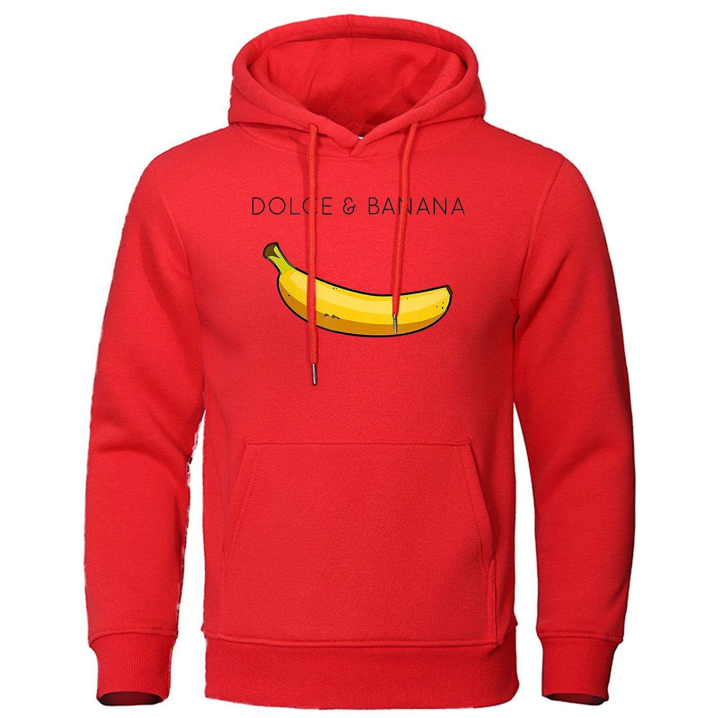 Orizelle | Dolce & Banana Hoodie Graphic Print Oversized Pullover