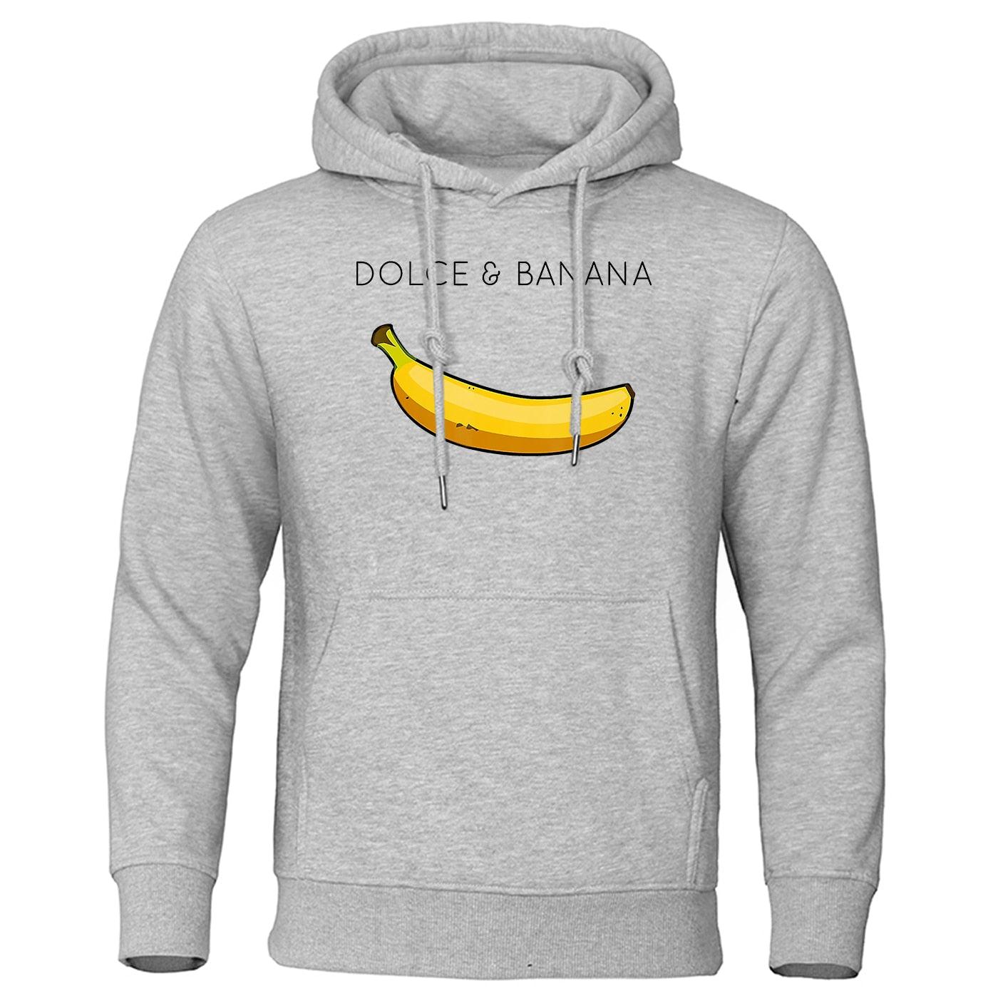 Orizelle | Dolce & Banana Hoodie Graphic Print Oversized Pullover