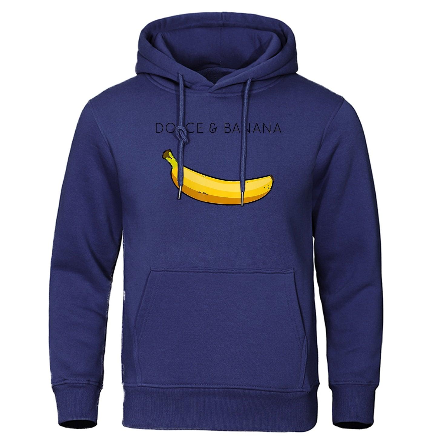 Orizelle | Dolce & Banana Hoodie Graphic Print Oversized Pullover