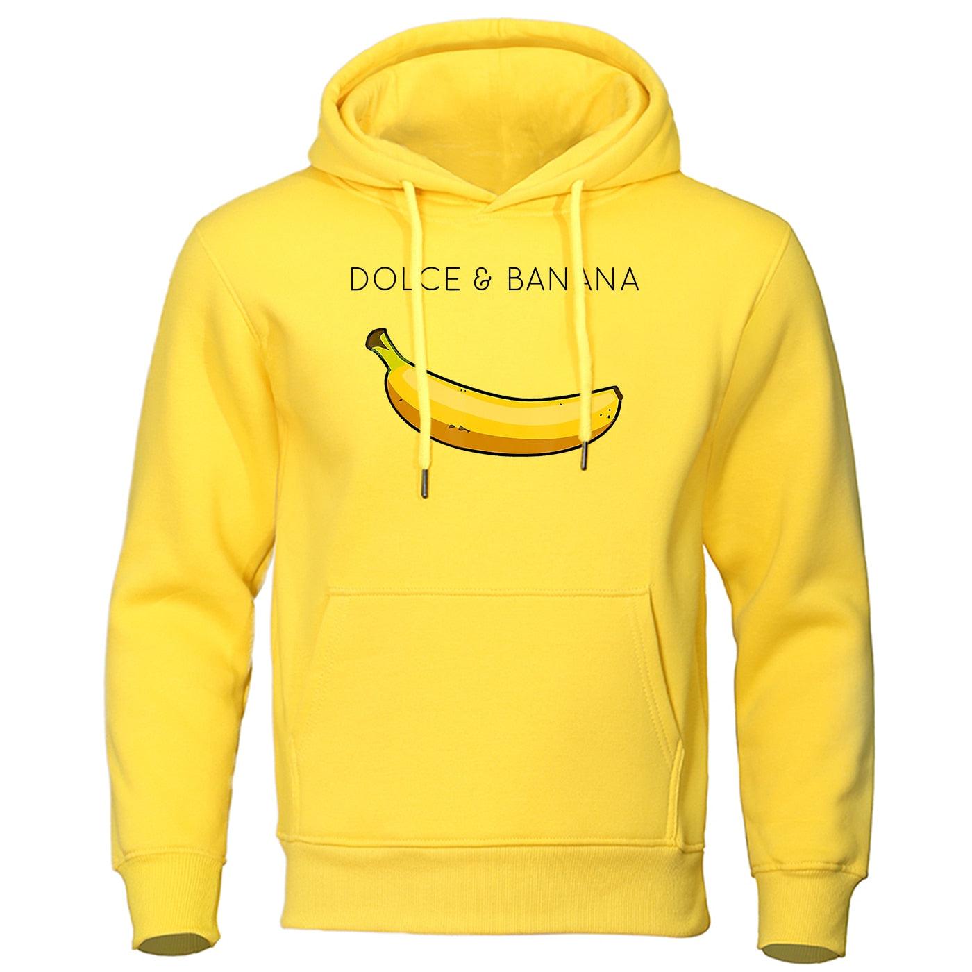 Orizelle | Dolce & Banana Hoodie Graphic Print Oversized Pullover
