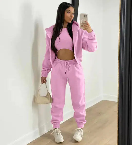 Soft Relaxed Fit Hoodie and Jogger Set for Everyday Comfort