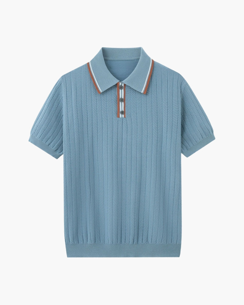 Orizelle | Men's Stylish Summer Polo with a Retro Edge