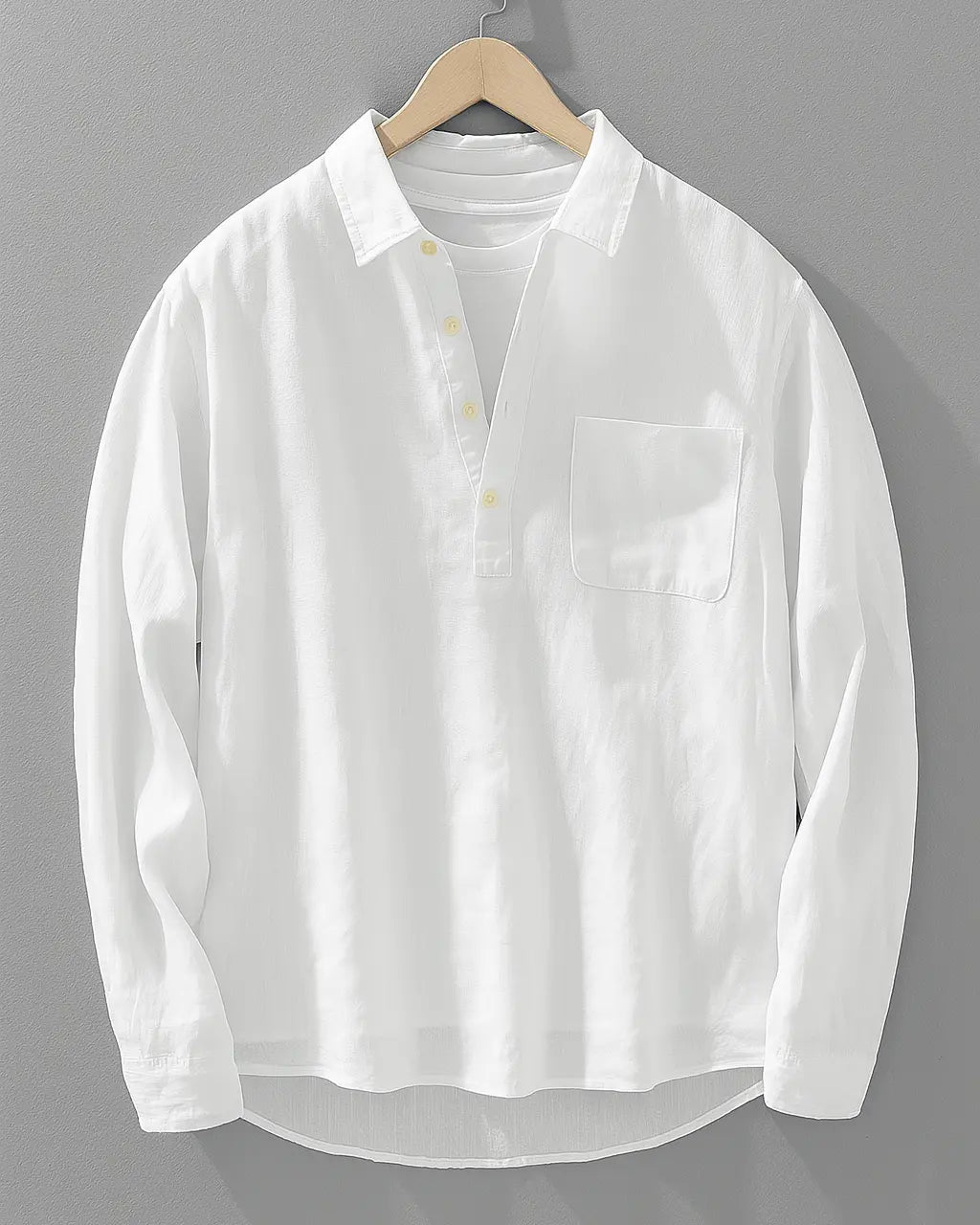 Orizelle | Cotton-Linen Popover Shirt