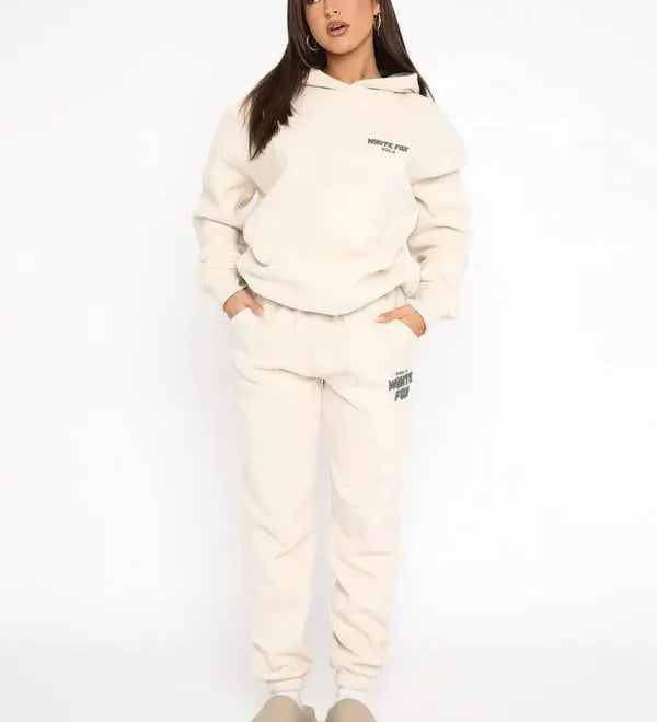 Soft Relaxed Fit Hoodie and Jogger Set for Everyday Comfort