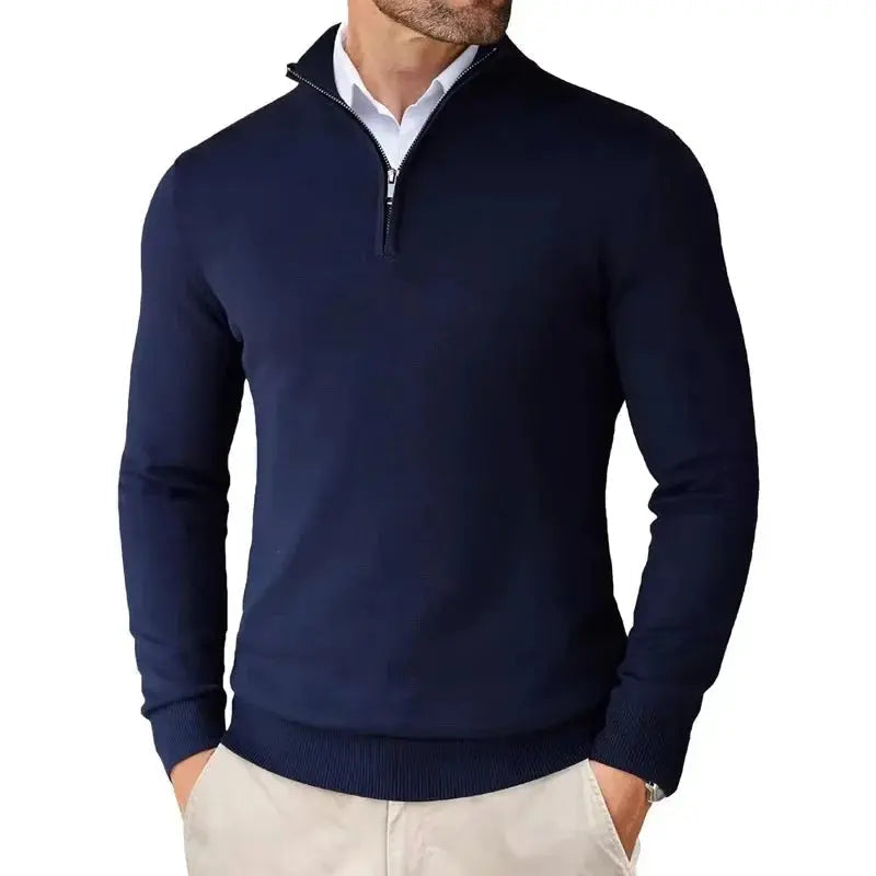 Orizelle | Men's Classic Half-Zip Sweater