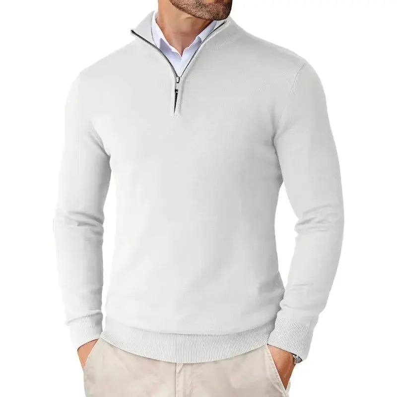 Orizelle | Men's Classic Half-Zip Sweater