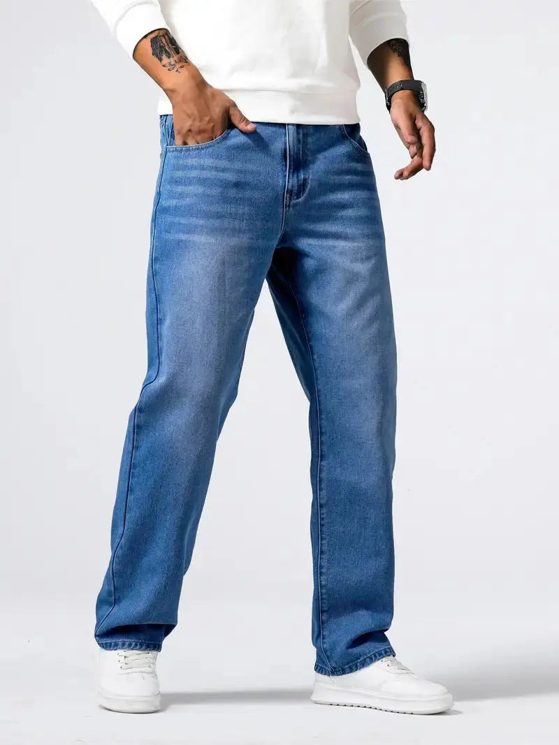 Orizelle | Men's Jeans Stretch Soft Fabric Comfortable Fit