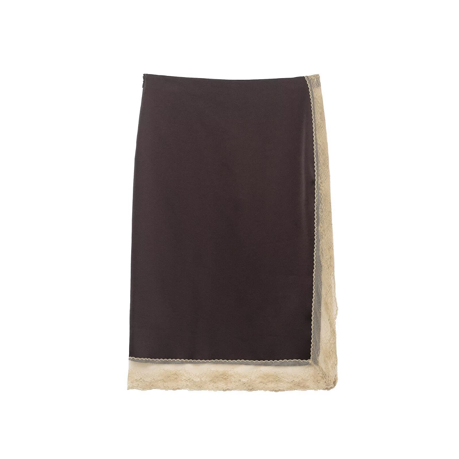Elegant High Waist Midi Pencil Skirt Minimalist Style