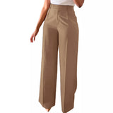 High Waist Tailored Wide Leg Trousers for Elegant Everyday Wear