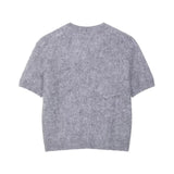 Soft Knit Short Sleeve Sweater Top for Everyday Comfort