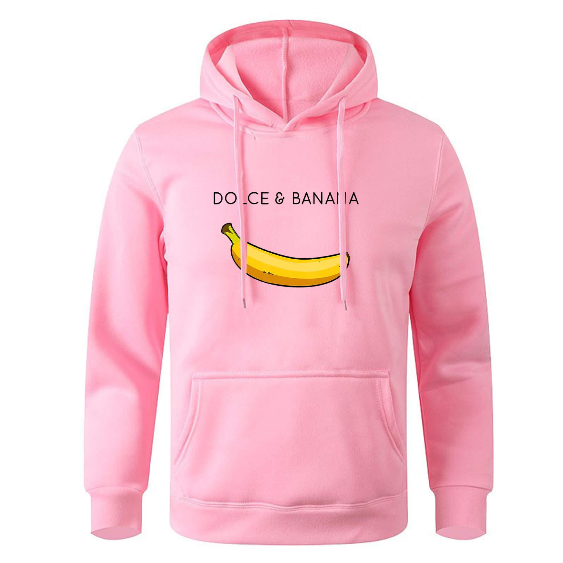 Orizelle | Dolce & Banana Hoodie Graphic Print Oversized Pullover