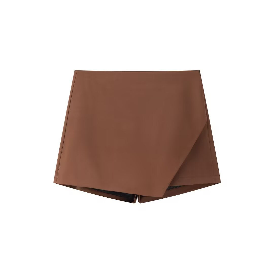 High Waist Minimalist Mini Skort Chic Everyday Style