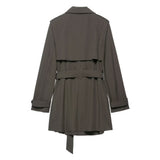 Belted Double Breasted Trench Coat with Tailored Fit