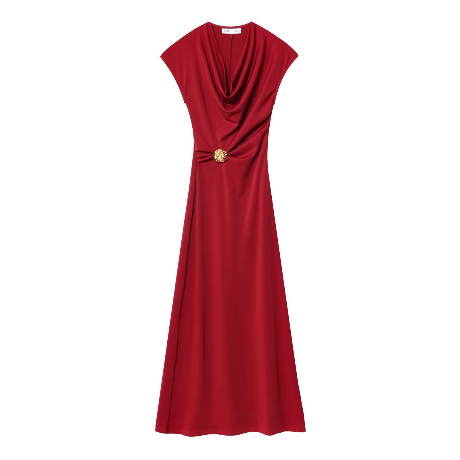 Elegant V-Neck Sleeveless Maxi Dress for Effortless Evening Glamour
